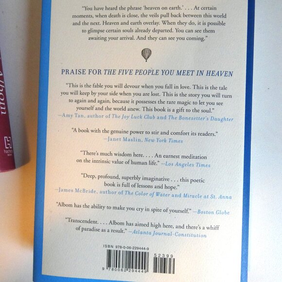 MITCH ALBOM Two Book Set "The 5 People You Meet in Heaven" & "The Next Person... - Picture 5 of 5